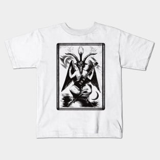 Baphomet sg guitar transparent Kids T-Shirt